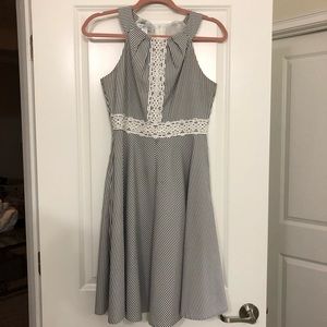Navy and white dear sucker London times dress